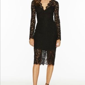 Bardot Midnight lace black dress